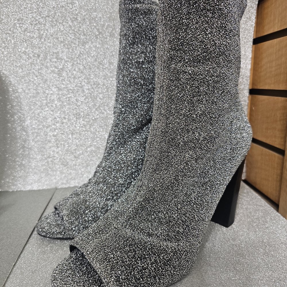 Jessica Simpson Glittering Silver Heeled Boots